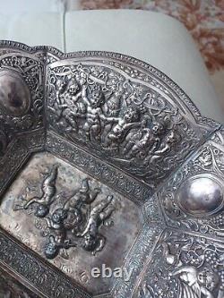 Victoriam Darby Rare. Silver Bowl Oll Angeles From 1800 Gouges