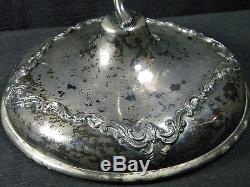 Victorian Art Nouveau Woman Barbour Silverplate Loetz Glass Bowl Bride Basket