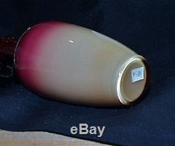 Victorian New England Cased Amberina Vase Pristine Condition FS