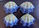 Vietri Italian Majolica OYSTER CLAM SHELL Covered Serving Dishes Set of 4