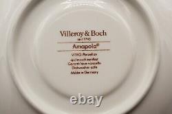 Villeroy & Boch Amapola Cream 5 Soup Bowl & 4 Saucers FREE USA SHIPPING