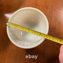 Vintage 1950s Fire King Gay Fad set of 4 Nesting Mixing Bowls Apple Pattern