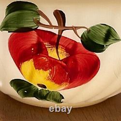 Vintage 1950s Fire King Gay Fad set of 4 Nesting Mixing Bowls Apple Pattern