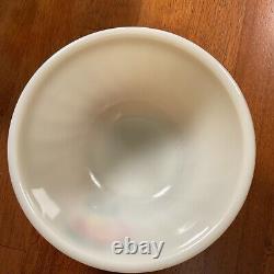 Vintage 1950s Fire King Gay Fad set of 4 Nesting Mixing Bowls Apple Pattern