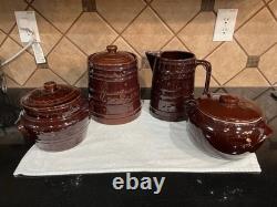 Vintage 1950s Marcrest Daisy Dot Ovenproof Stoneware Set