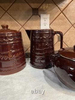 Vintage 1950s Marcrest Daisy Dot Ovenproof Stoneware Set