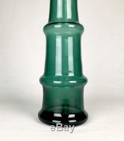 Vintage 1957 Tall Blenko Glass Juniper Vase By Wayne Husted Rare Color