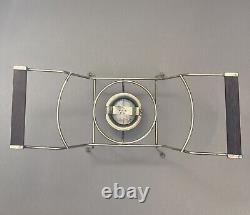 Vintage 1962 Pyrex 6362 Medallion Casserole with443 Cinderella Bowl, Lid & Cradle
