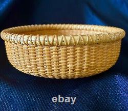Vintage 1980s Nantucket Round Bowl Signed Nantucket MA with Initials LMR