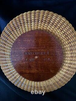 Vintage 1980s Nantucket Round Bowl Signed Nantucket MA with Initials LMR