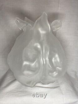 Vintage 1997 Nikolas Weinstein Strombus Vase in White #/300 Art Glass