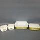 Vintage 8pc Set Pyrex Spring Blossom Fridge Containers with Glass Lids