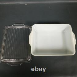 Vintage 8pc Set Pyrex Spring Blossom Fridge Containers with Glass Lids