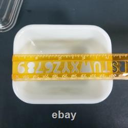 Vintage 8pc Set Pyrex Spring Blossom Fridge Containers with Glass Lids