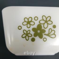 Vintage 8pc Set Pyrex Spring Blossom Fridge Containers with Glass Lids