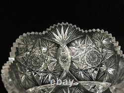 Vintage ABP American Brilliant Period Cut Crystal Fruit Bowl, 8 D x 3 1/2 High