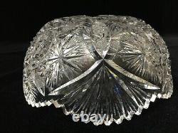Vintage ABP American Brilliant Period Cut Crystal Fruit Bowl, 8 D x 3 1/2 High