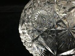 Vintage ABP American Brilliant Period Cut Crystal Fruit Bowl, 8 D x 3 1/2 High