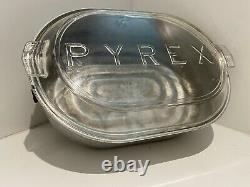 Vintage Aluminum Roaster With Pyrex 2000 LID From 1920s Extremely Rare