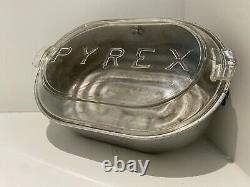 Vintage Aluminum Roaster With Pyrex 2000 LID From 1920s Extremely Rare