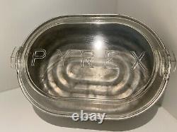 Vintage Aluminum Roaster With Pyrex 2000 LID From 1920s Extremely Rare