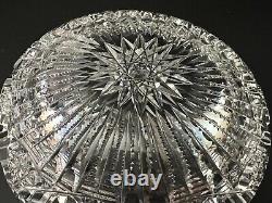 Vintage American Brilliant Cut Glass Dish Bowl, 6 Diameter, 1 1/4 High