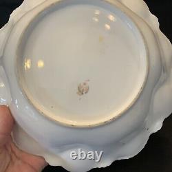 Vintage Antique RS Prussia Icicle Swans Lake- Large 11 Serving Bowl