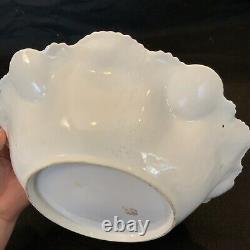 Vintage Antique RS Prussia Icicle Swans Lake- Large 11 Serving Bowl