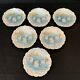 Vintage Antique RS Prussia Icicle Swans Lake- Set Of 6 Plates 7.75