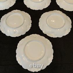 Vintage Antique RS Prussia Icicle Swans Lake- Set Of 6 Plates 7.75