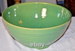 Vintage Bauer Pottery Ring Ware 14 Jade Green Punch Bowl