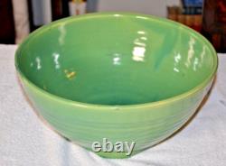 Vintage Bauer Pottery Ring Ware 14 Jade Green Punch Bowl