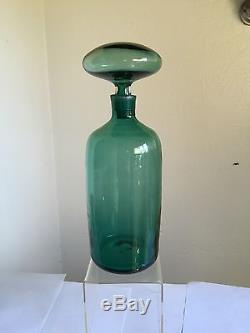 Vintage Blenko Decanter 5913 One Year Only Wayne Husted