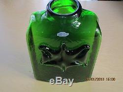 Vintage Blenko Emerald Green Large Floor Vase / Bottle