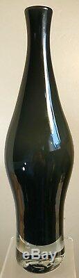 Vintage Blenko Glass Decanter Catalog #5416l 2yr Only Wayne Husted Charcoal