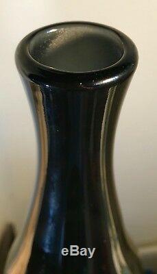Vintage Blenko Glass Decanter Catalog #5416l 2yr Only Wayne Husted Charcoal