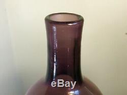 Vintage Blenko Glass Decanter Rare Shape Catalog #6210 Wayne Husted