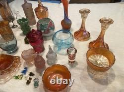 Vintage Carnival Glass Lot Plus More
