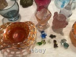 Vintage Carnival Glass Lot Plus More