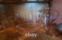 Vintage Depression Glass Lot 24pcs. Pink #1906LHutch