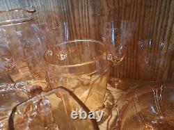 Vintage Depression Glass Lot 24pcs. Pink #1906LHutch