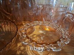 Vintage Depression Glass Lot 24pcs. Pink #1906LHutch