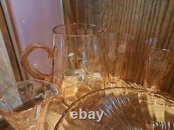 Vintage Depression Glass Lot 24pcs. Pink #1906LHutch