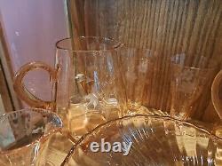 Vintage Depression Glass Lot 24pcs. Pink #1906LHutch