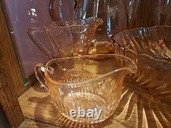 Vintage Depression Glass Lot 24pcs. Pink #1906LHutch