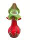 Vintage Essie Zareh Baijan Art Glass 17.5 Red Jack In The Pulpit Jip Vase