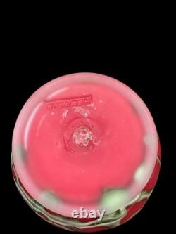 Vintage Essie Zareh Baijan Art Glass 17.5 Red Jack In The Pulpit Jip Vase
