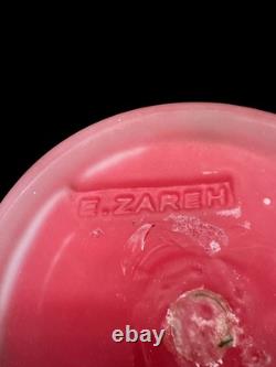 Vintage Essie Zareh Baijan Art Glass 17.5 Red Jack In The Pulpit Jip Vase