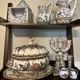 Vintage Estrela de Conimbriga Portugal Hand Painted Large Tureen 43 SEC XVII IB