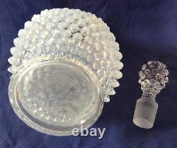 Vintage Fenton Art Glass French Opalescent Hobnail Decanter